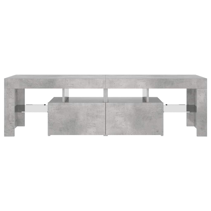 Tv Cabinet With Led Lights Concrete Grey 140X36.5X40 Cm Nbatln
