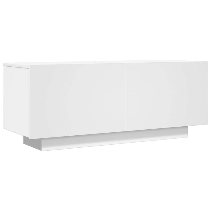 Tv Cabinet White 100X35X40 Cm Engineered Wood Nbaatl