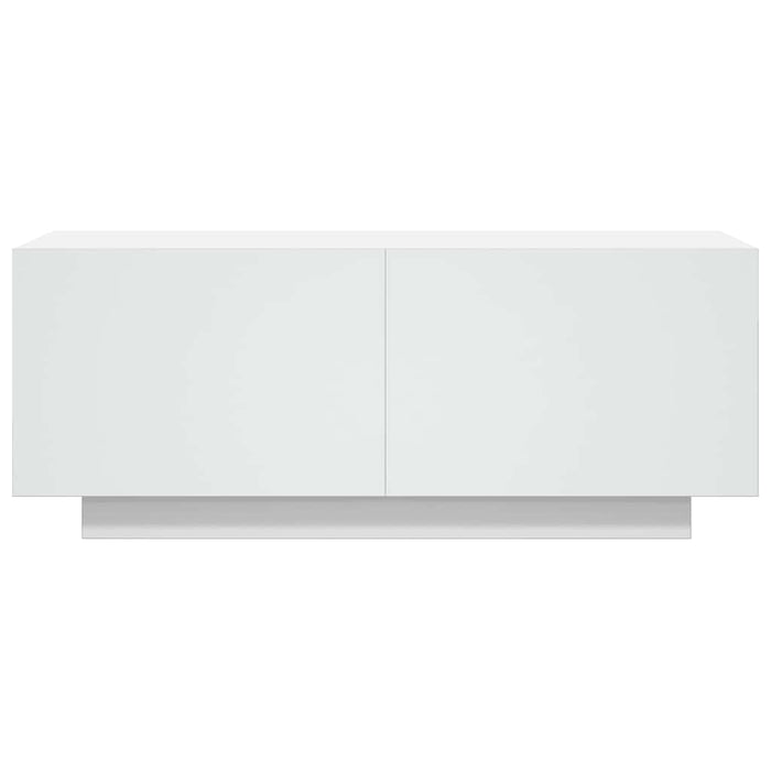 Tv Cabinet White 100X35X40 Cm Engineered Wood Nbaatl