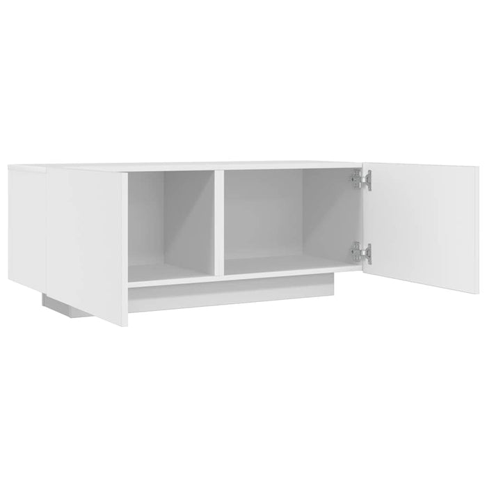 Tv Cabinet White 100X35X40 Cm Engineered Wood Nbaatl