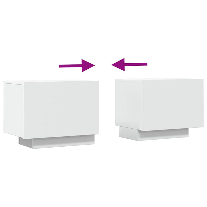 Tv Cabinet White 100X35X40 Cm Engineered Wood Nbaatl