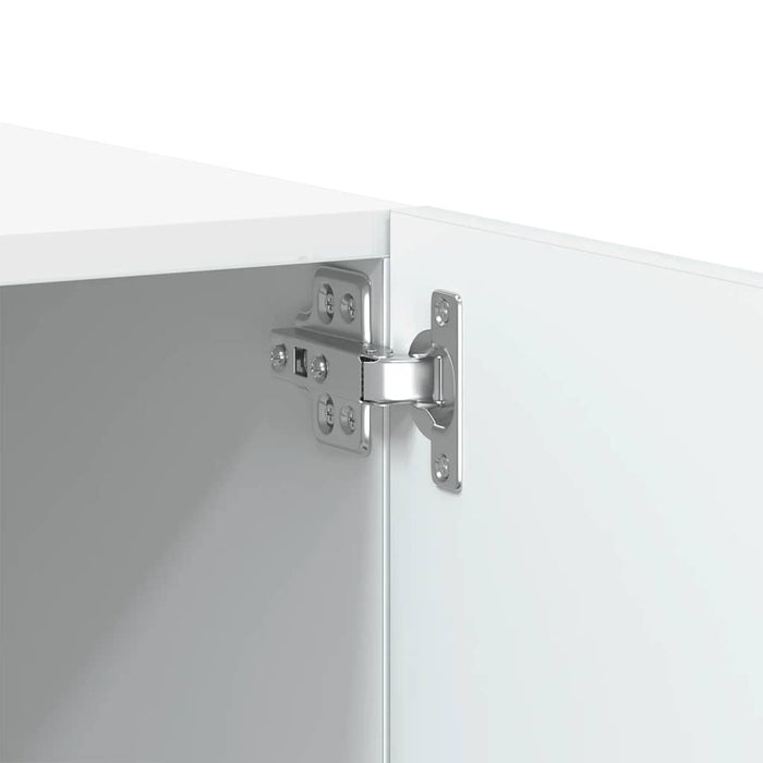 Tv Cabinet White 100X35X40 Cm Engineered Wood Nbaatl