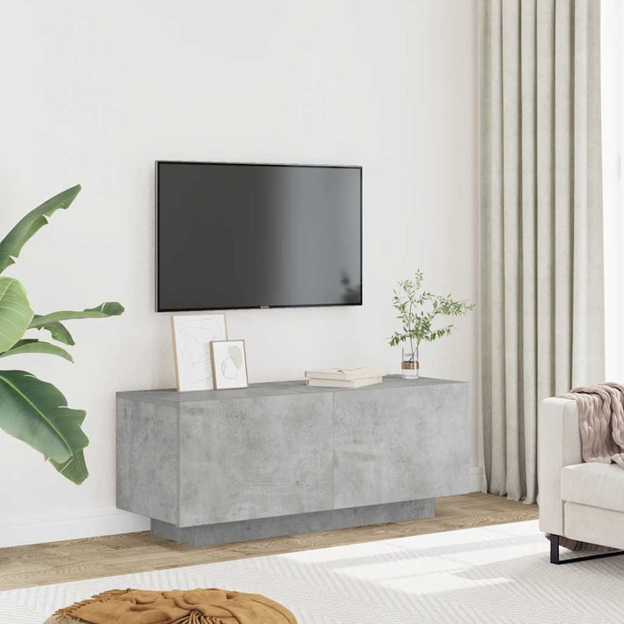Tv Cabinet Concrete Grey 100X35X40 Cm Engineered Wood Nbaaab
