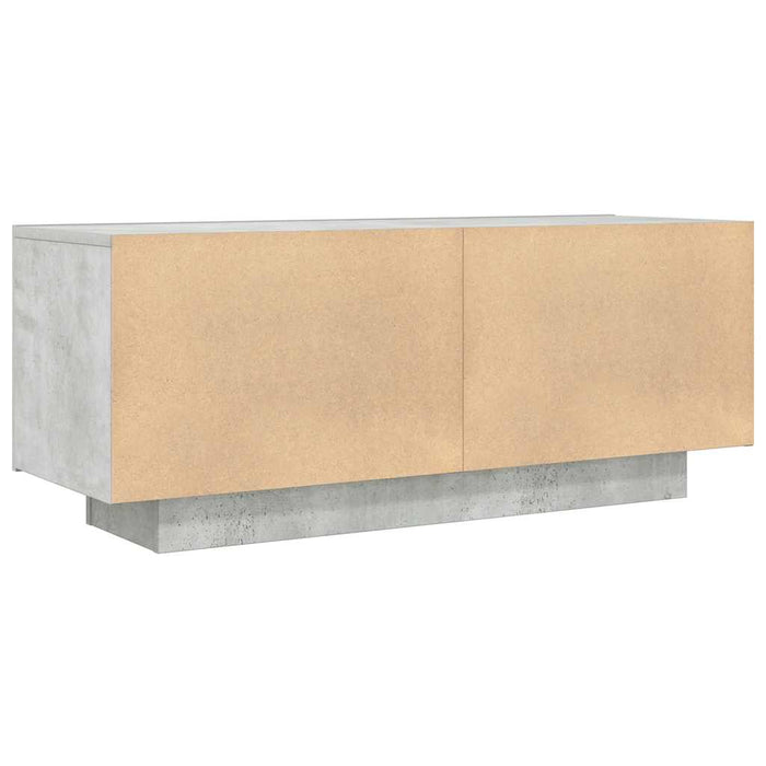 Tv Cabinet Concrete Grey 100X35X40 Cm Engineered Wood Nbaaab