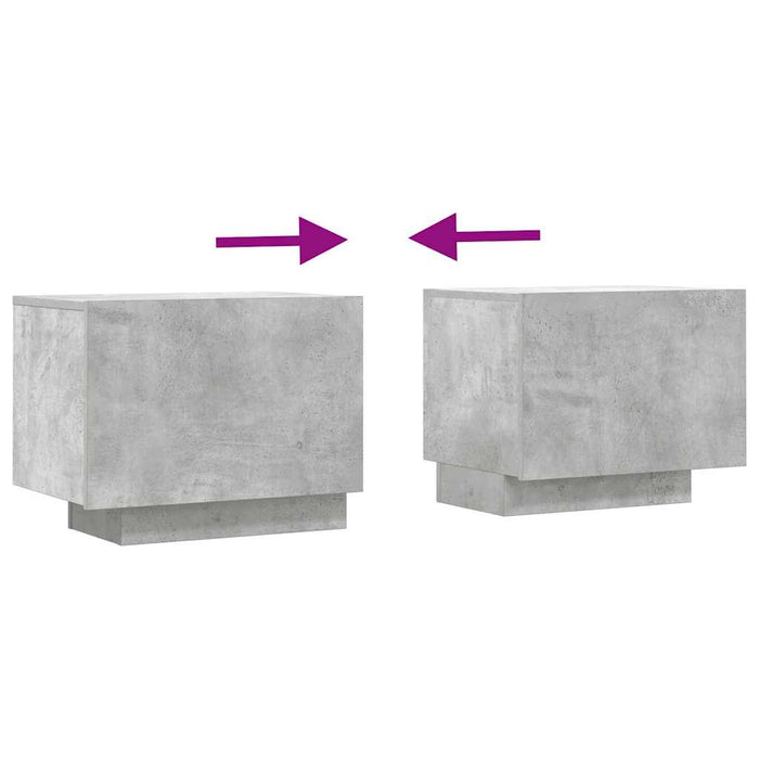 Tv Cabinet Concrete Grey 100X35X40 Cm Engineered Wood Nbaaab