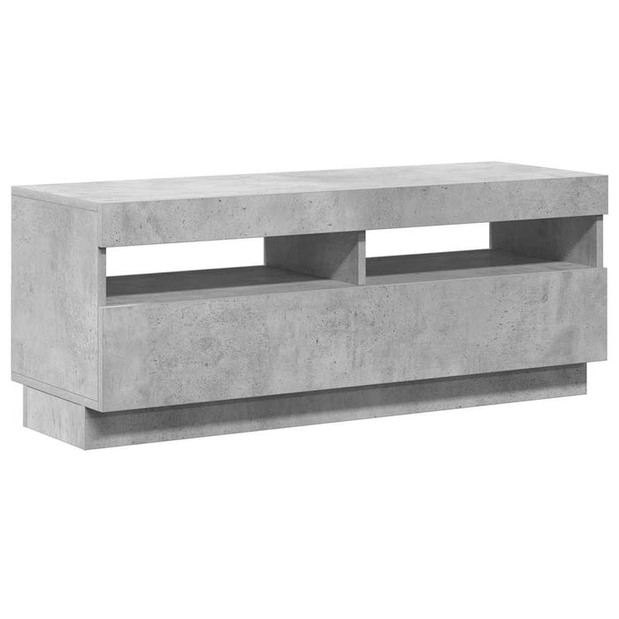 Tv Cabinet With Led Lights Concrete Grey 100X35X40 Cm Nbaapn