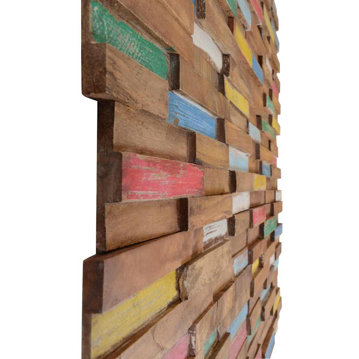 Wall Cladding Panels 10 Pcs 1.03 M² Solid Teak Wood Txlolk