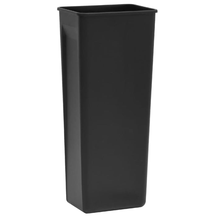 Dustbin With Pedal Anti-Fingerprint 30L Black Stainless Steel Oakpit
