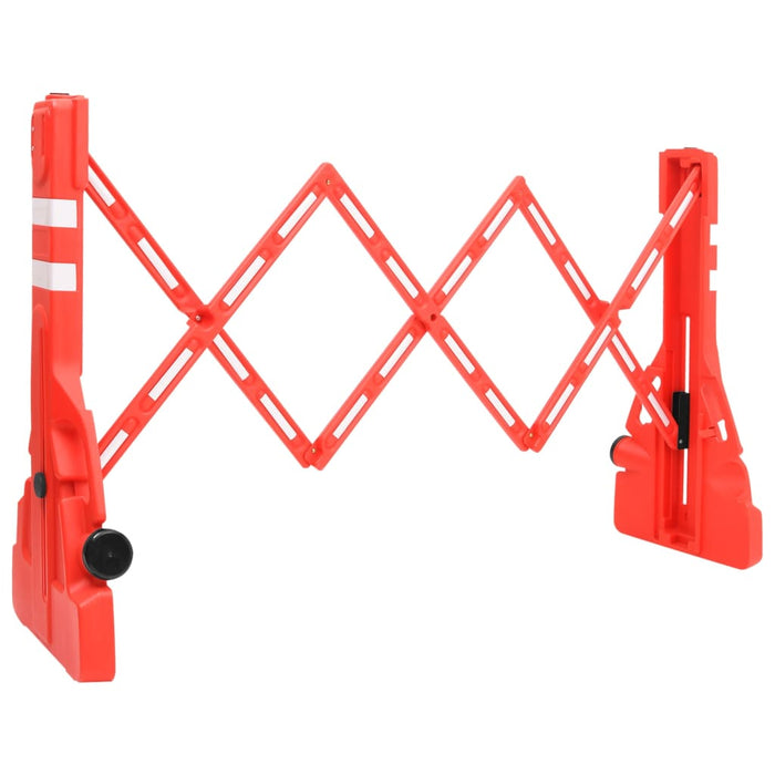 Folding Traffic Barrier Red 210X50X105 Cm Opbknk