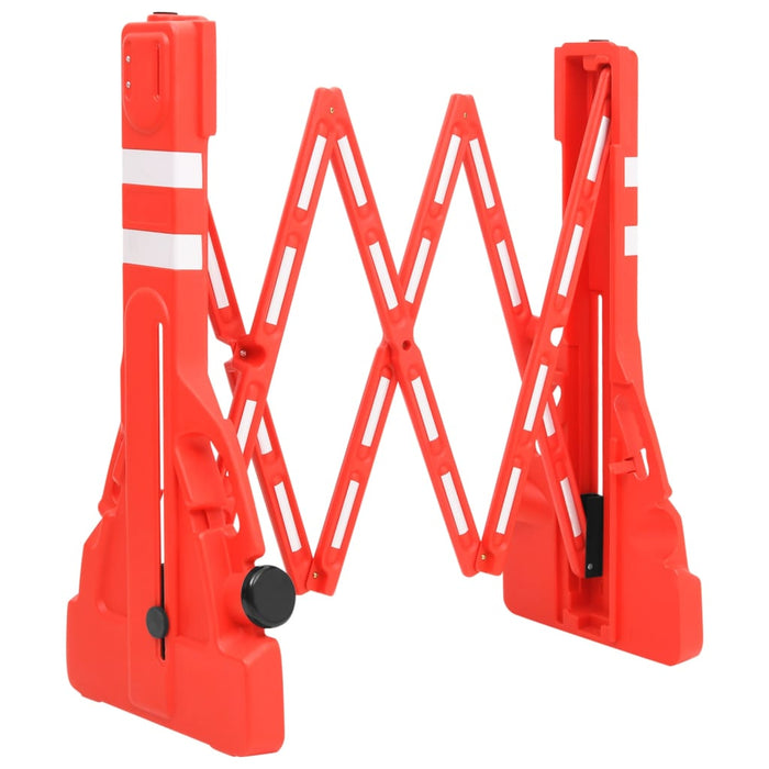 Folding Traffic Barrier Red 210X50X105 Cm Opbknk