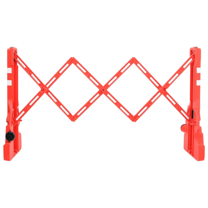 Folding Traffic Barrier Red 210X50X105 Cm Opbknk