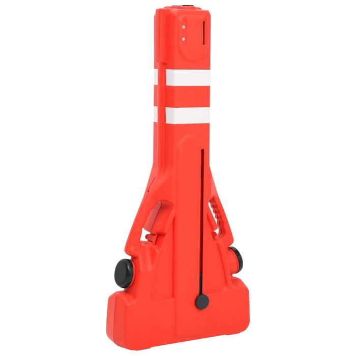 Folding Traffic Barrier Red 210X50X105 Cm Opbknk