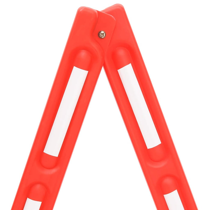 Folding Traffic Barrier Red 210X50X105 Cm Opbknk