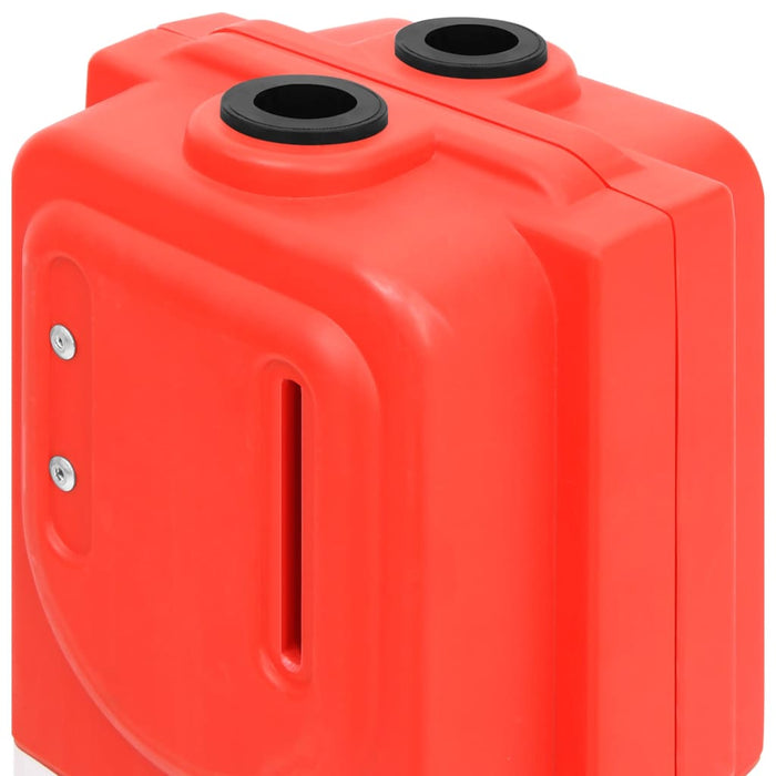 Folding Traffic Barrier Red 210X50X105 Cm Opbknk