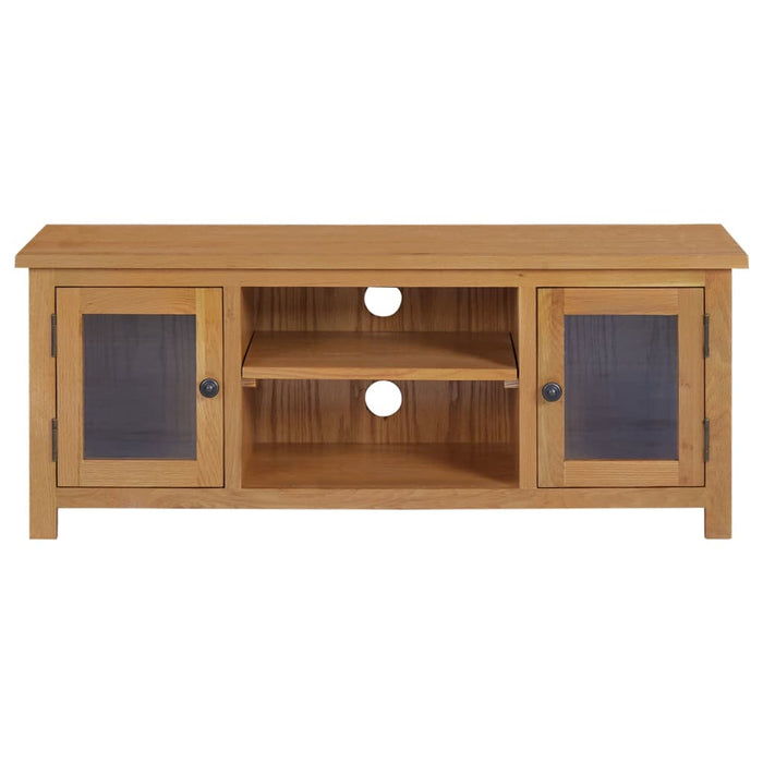Tv Cabinet 110X35X44 Cm Solid Oak Wood Txiatp