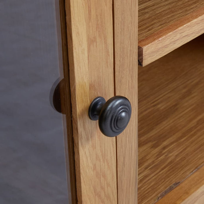 Tv Cabinet 110X35X44 Cm Solid Oak Wood Txiatp