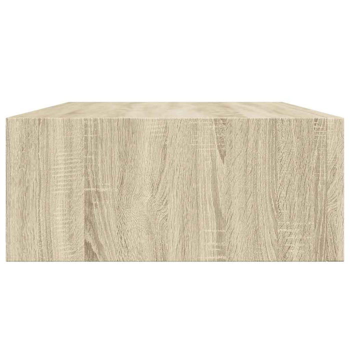 Wall-Mounted Drawer Shelves 2 Pcs Oak 40X23.5X10Cm Mdf Ttbxan