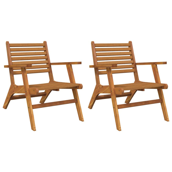 Garden Chairs 2 Pcs Solid Wood Acacia Tolxpx