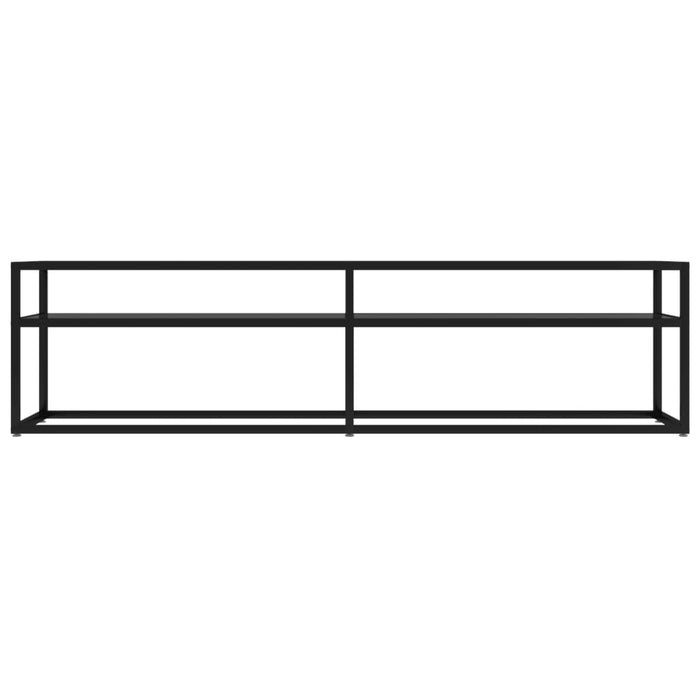 Tv Cabinet Black 160X40X40.5 Cm Tempered Glass Ttoiok
