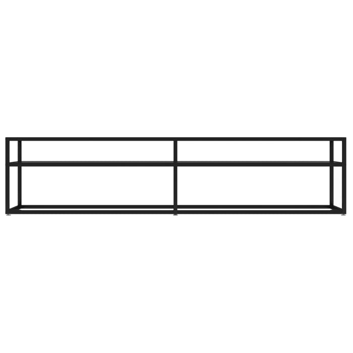 Tv Cabinet Black 180X40X40.5 Cm Tempered Glass Ttoixt