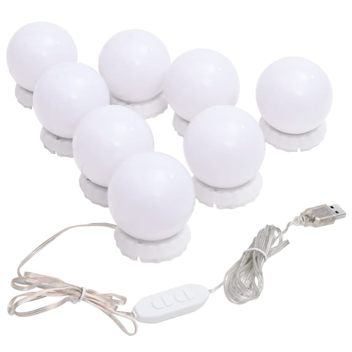Mirror Light With 8 Led Light Bulbs Warm White And Cold White Ttpnla