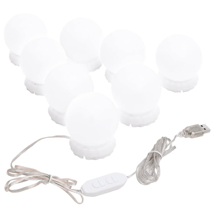 Mirror Light With 8 Led Light Bulbs Warm White And Cold White Ttpnla