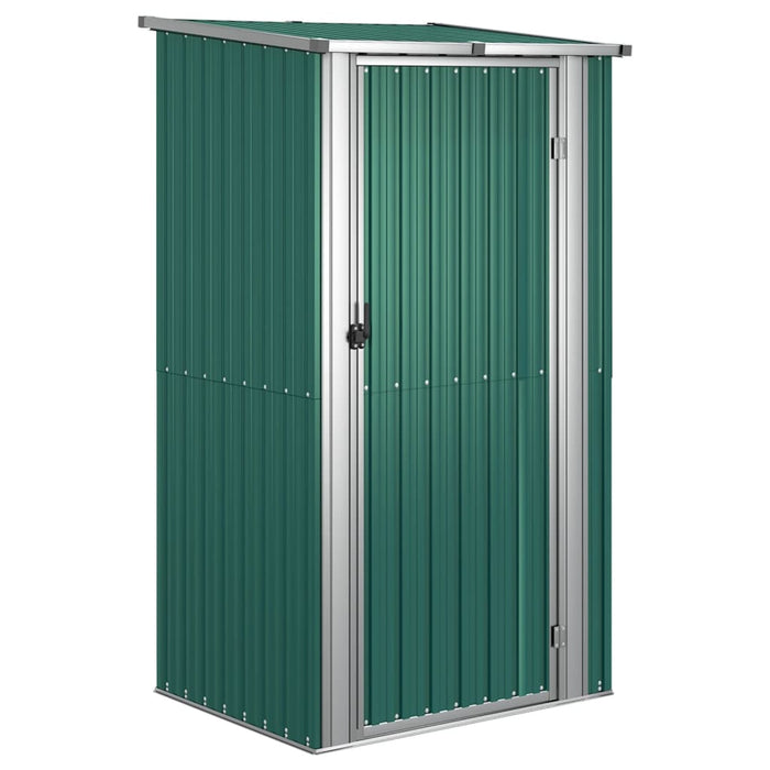 Garden Shed Green 118.5X97X209.5 Cm Galvanised Steel Opbnkk