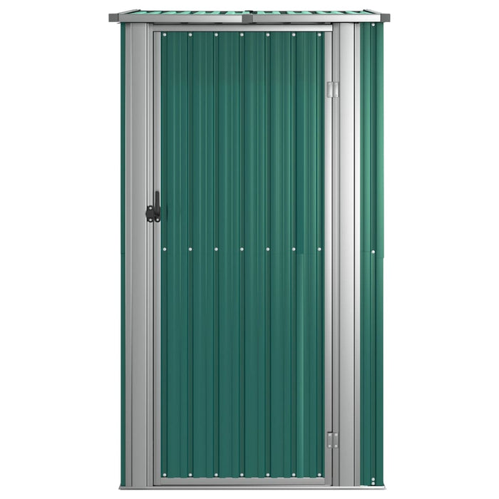 Garden Shed Green 118.5X97X209.5 Cm Galvanised Steel Opbnkk