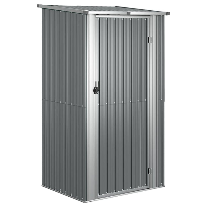Garden Shed Grey 118.5X97X209.5 Cm Galvanised Steel Opbkbb