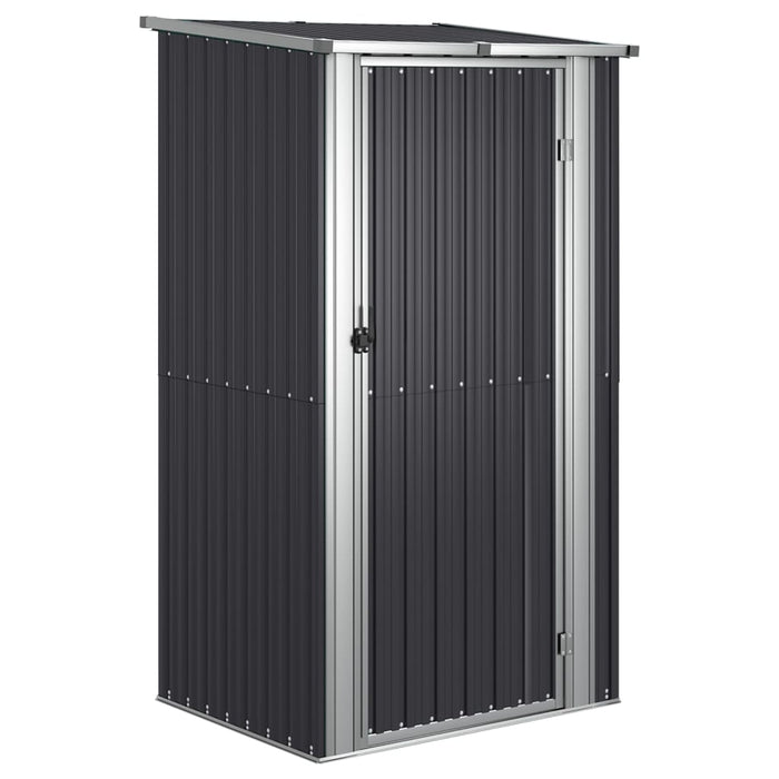 Garden Shed Anthracite 118.5X97X209.5 Cm Galvanised Steel Opbkbo