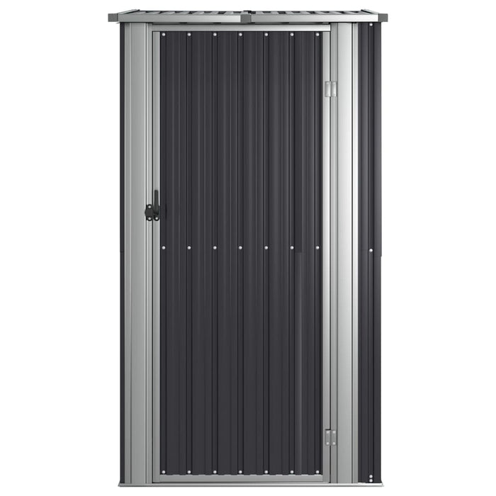 Garden Shed Anthracite 118.5X97X209.5 Cm Galvanised Steel Opbkbo