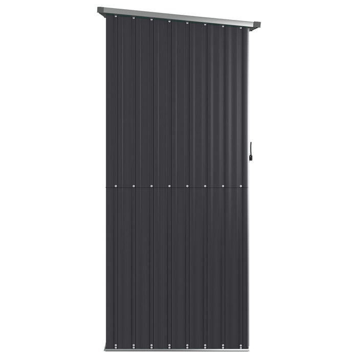 Garden Shed Anthracite 118.5X97X209.5 Cm Galvanised Steel Opbkbo
