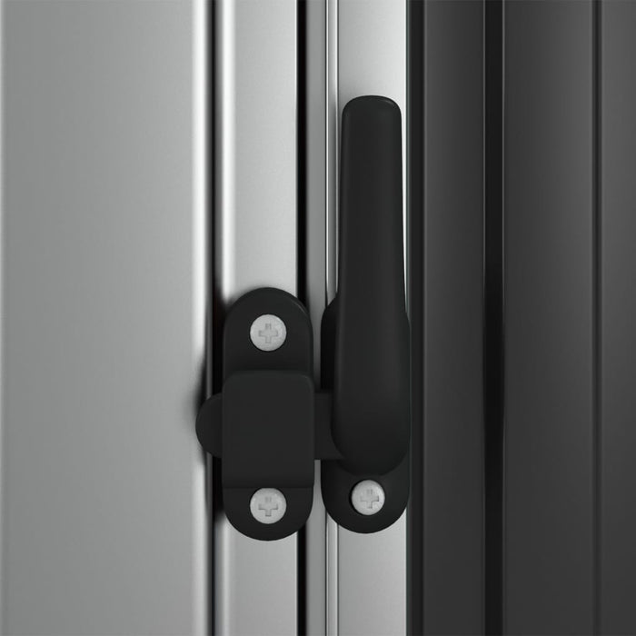 Garden Shed Anthracite 118.5X97X209.5 Cm Galvanised Steel Opbkbo