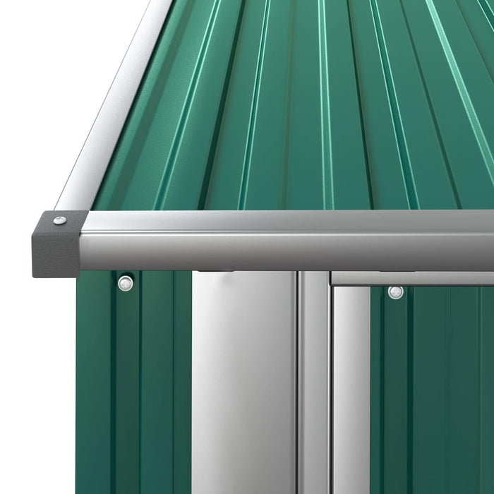 Garden Shed Green 180.5X97X209.5 Cm Galvanised Steel Opbkbt