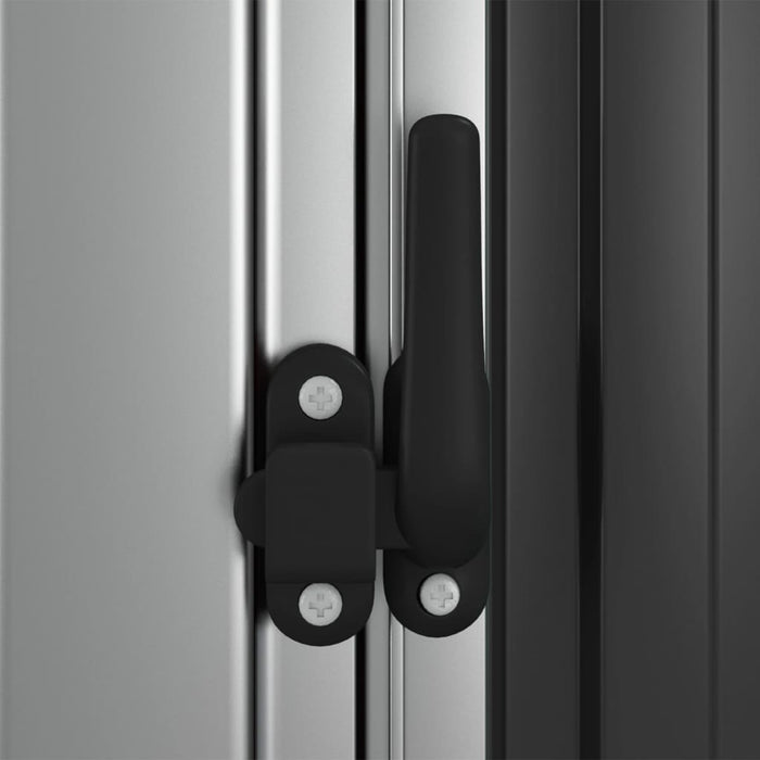 Garden Shed Anthracite 180.5X97X209.5 Cm Galvanised Steel Opbkbp