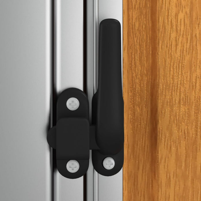 Garden Shed 180.5X97X209.5 Cm Galvanised Steel Wooden Look Opbkbl