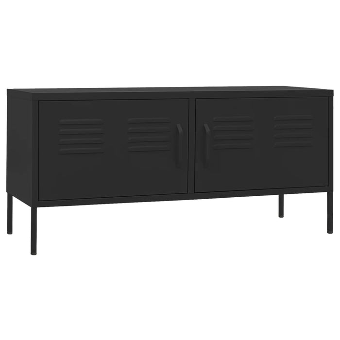 Tv Cabinet Black 105X35X50 Cm Steel Ttlxtx