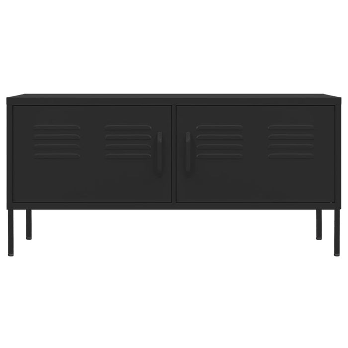 Tv Cabinet Black 105X35X50 Cm Steel Ttlxtx