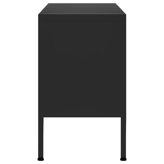 Tv Cabinet Black 105X35X50 Cm Steel Ttlxtx