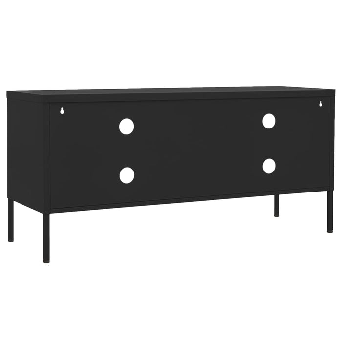 Tv Cabinet Black 105X35X50 Cm Steel Ttlxtx