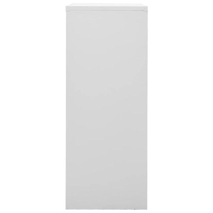 Office Cabinet Light Grey 90X40X102 Cm Steel Ttlabl