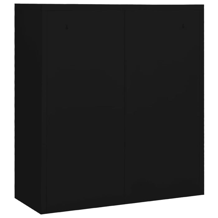 Office Cabinet Black 90X40X102 Cm Steel Ttlabi