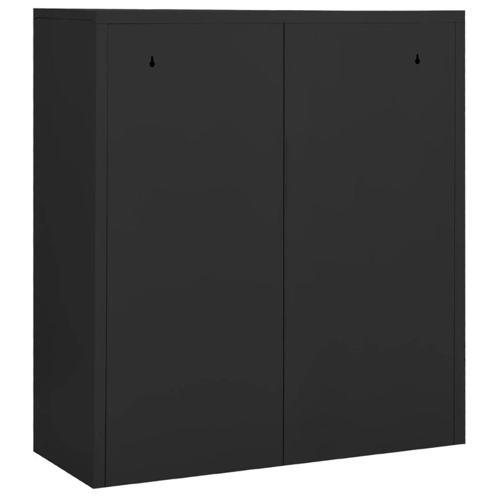 Office Cabinet Anthracite 90X40X102 Cm Steel Ttlabn