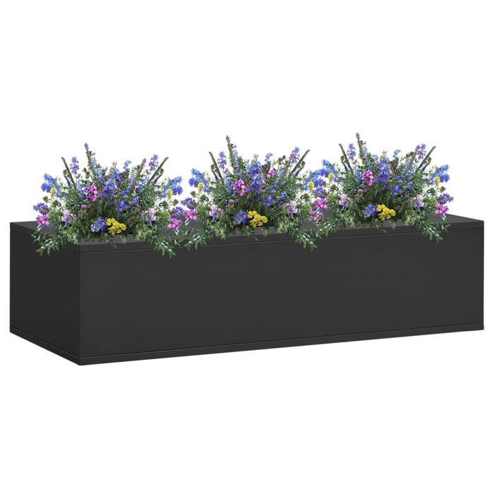 Office Flower Box Anthracite 90X40X23 Cm Steel Ttlaxn