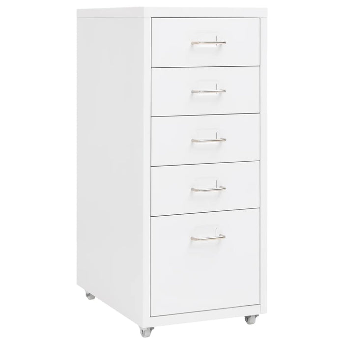 Mobile File Cabinet White 28X41X69 Cm Metal Ttpkot