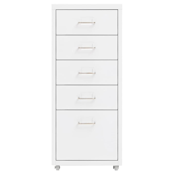 Mobile File Cabinet White 28X41X69 Cm Metal Ttpkot