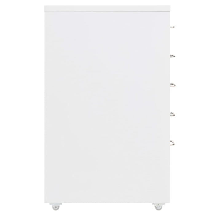 Mobile File Cabinet White 28X41X69 Cm Metal Ttpkot