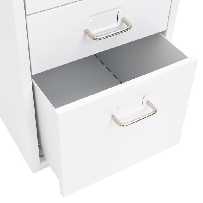 Mobile File Cabinet White 28X41X69 Cm Metal Ttpkot