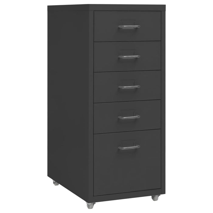 Mobile File Cabinet Anthracite 28X41X69 Cm Metal Ttpkop