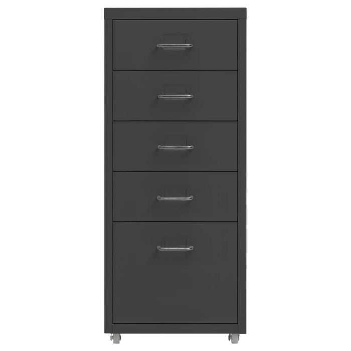 Mobile File Cabinet Anthracite 28X41X69 Cm Metal Ttpkop
